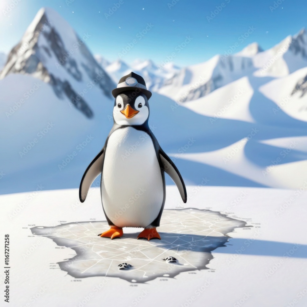 Fototapeta premium Penguin Explorer