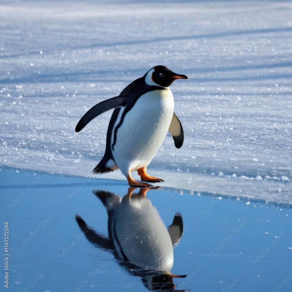 Obraz premium Penguin Skater 