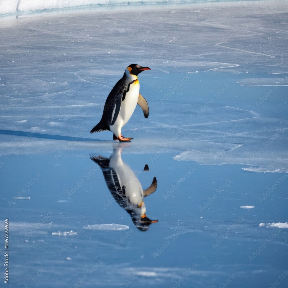 Fototapeta premium Penguin Skater 