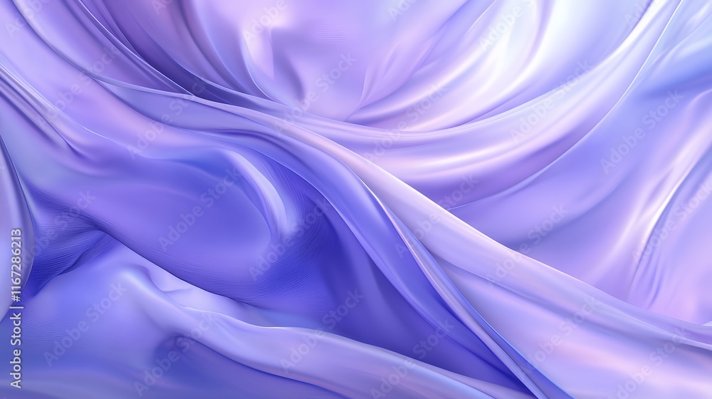 Obraz premium Abstract Lavender Silk Drapery Swirling Softly