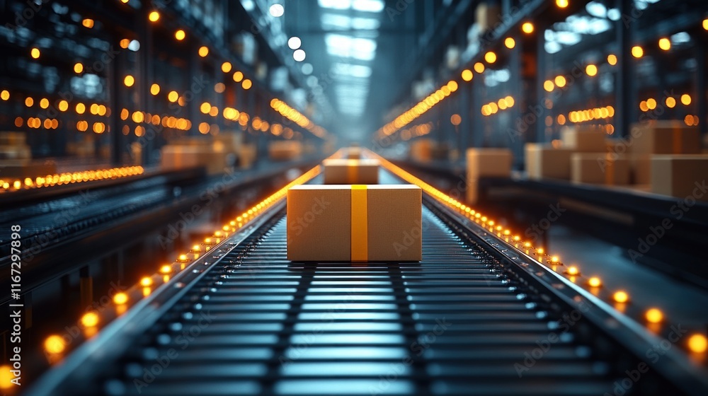 Warehouse Conveyor Belt Automation for Efficient Logistics and Smart Packaging Management with QR Code Tracking Warehouse Conveyor Belt Automation for Efficient Logistics and Smart Packaging Management with QR Code Tracking
