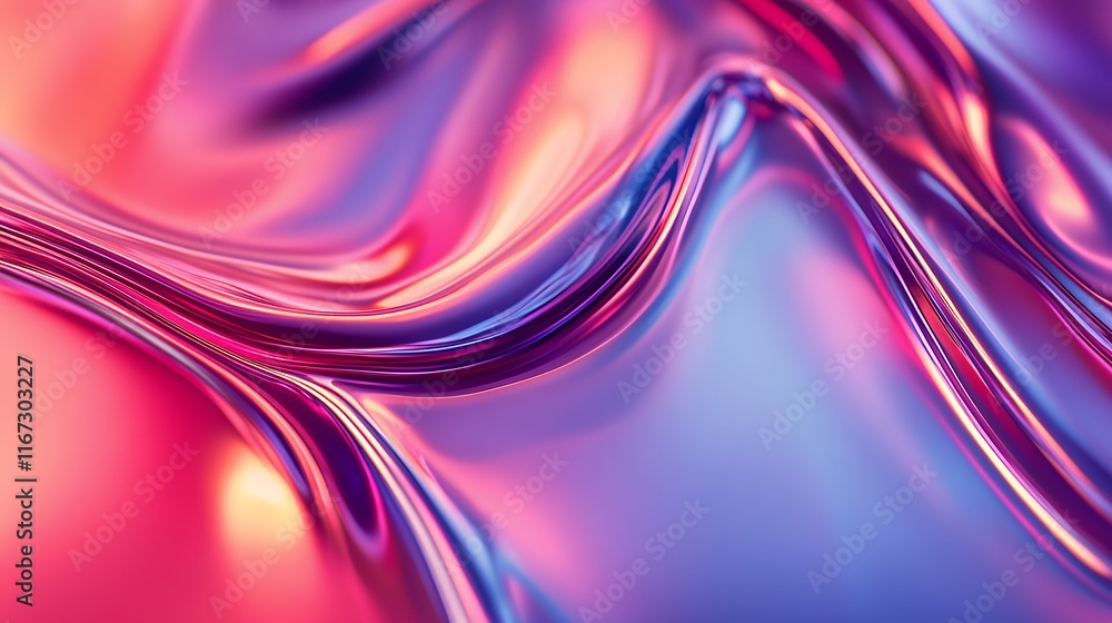 Fototapeta premium Abstract Pink Purple Liquid Swirls Background