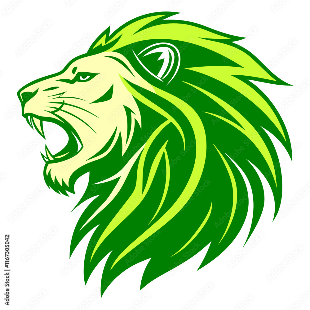 Fototapeta premium lion head vector