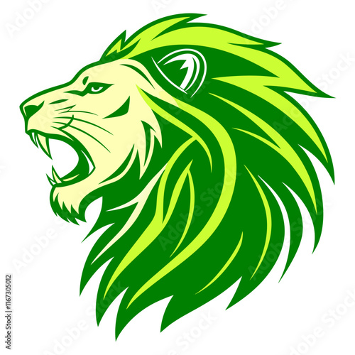 lion head vector photo