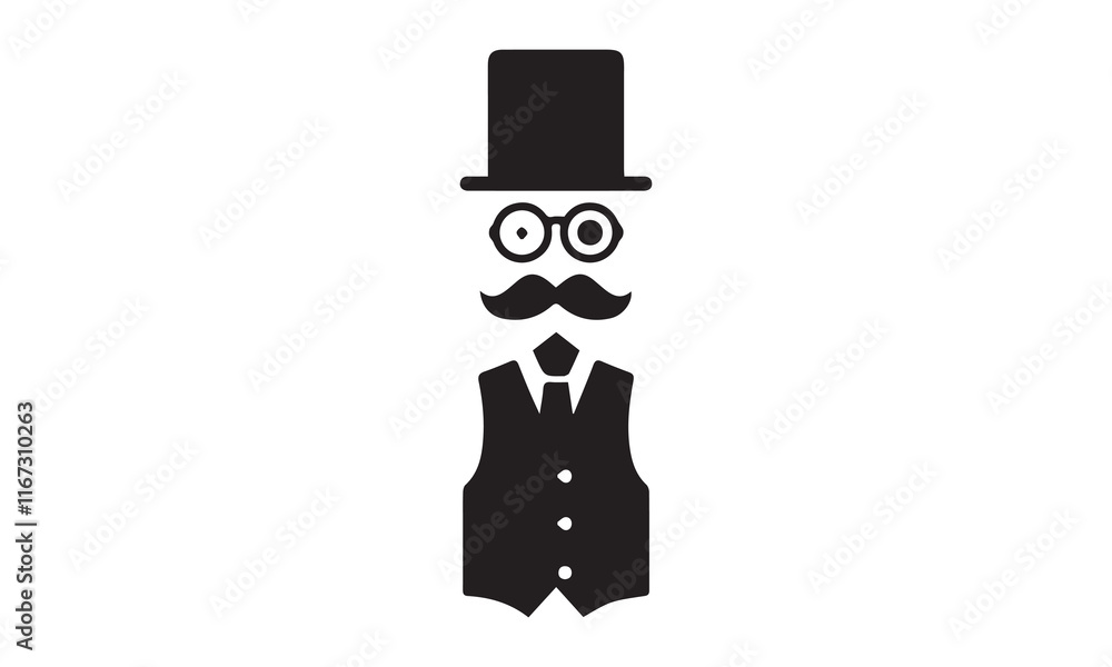 father's day hat silhouette vector illustration father's day hat silhouette vector illustration
