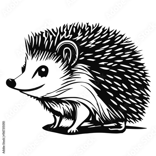 Hedgehog vector silhouette