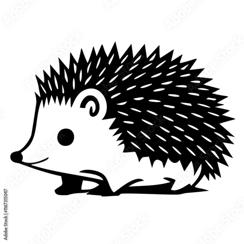 Hedgehog vector silhouette