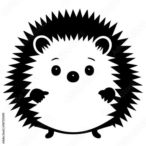 Hedgehog vector silhouette