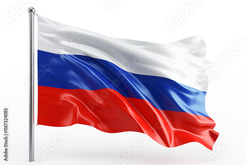Free Download Russian National Flag on White Background – High-Quality Tricolor Design Featuring White, Blue, and Red Stripes – Perfect for Educational Projects, Creative Designs, Cultural Events, and Patriotic. - GFXLoad
