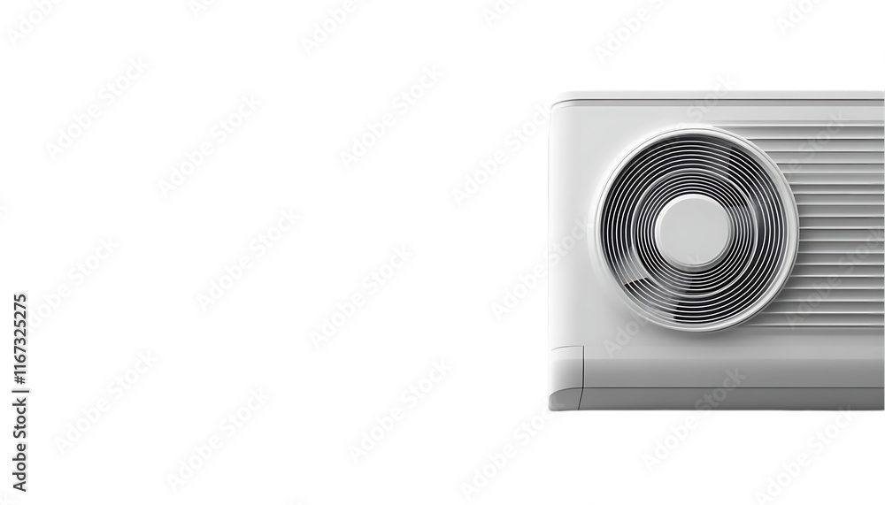 A modern air conditioning unit designed for efficient cooling. A modern air conditioning unit designed for efficient cooling.