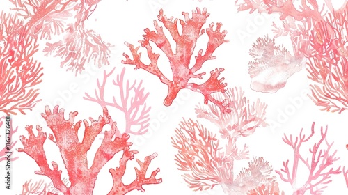 coral seamless pattern wallpaper