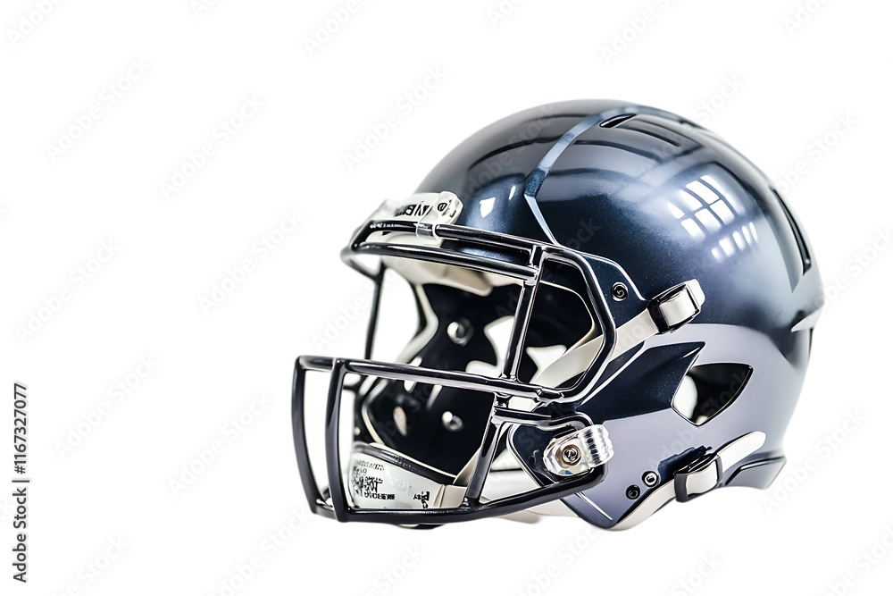 Fototapeta premium A modern football helmet designed for safety and performance.