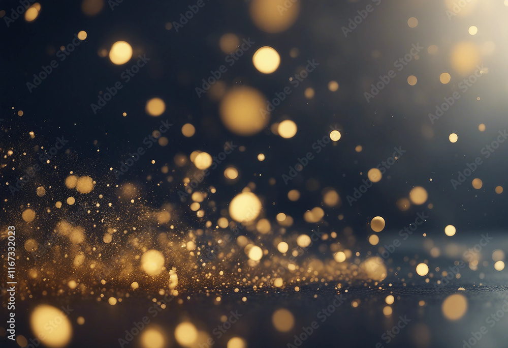Abstract background with Dark blue and gold particle Abstract background with Dark blue and gold particle