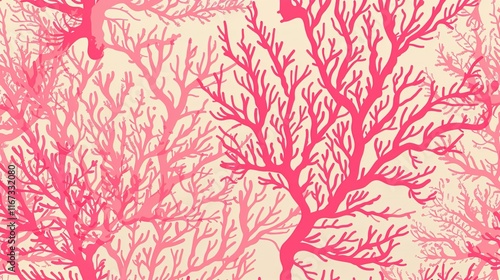 Wallpaper Mural coral seamless pattern wallpaper Torontodigital.ca