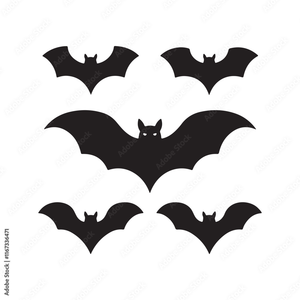 Halloween bat set. Black silhouette Halloween bat vector illustration, set of halloween bats halloween bat and bats Bats Silhouettes
Halloween bat set. Black silhouette Halloween bat vector illustration, set of halloween bats halloween bat and bats Bats Silhouettes