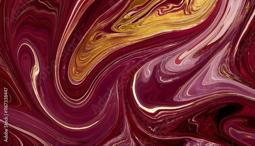 Wallpaper Mural beautiful swirl marble summary historical past with a mixture of burgundy gold red and maroon colorings Torontodigital.ca