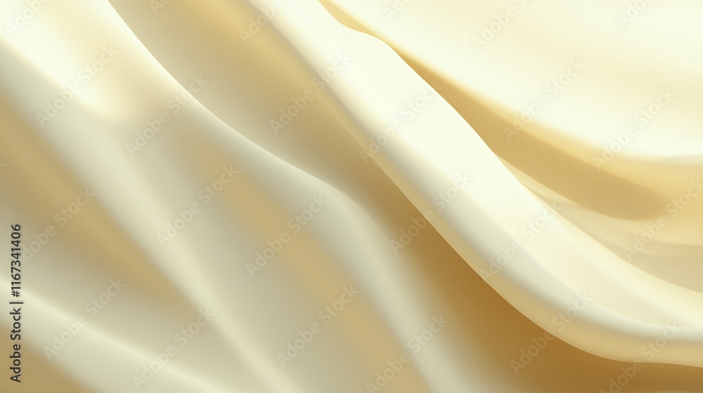 Obraz premium Soft Draped Cream Colored Fabric Texture