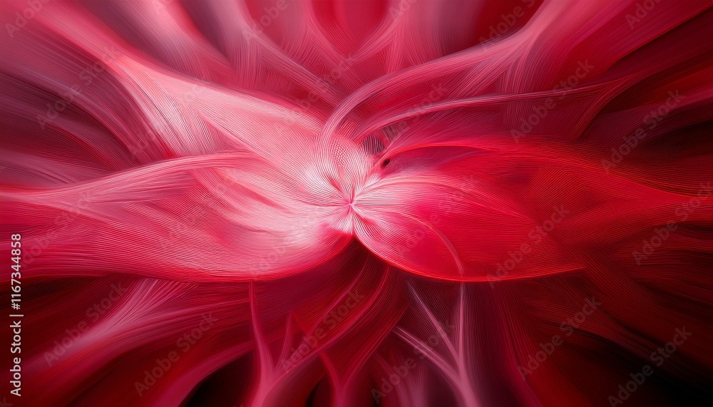 Fototapeta premium abstract fractal soft crimson historical past for layout