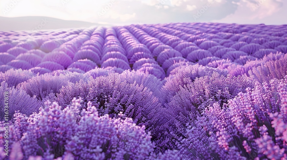 Obraz premium lavender seamless pattern wallpaper