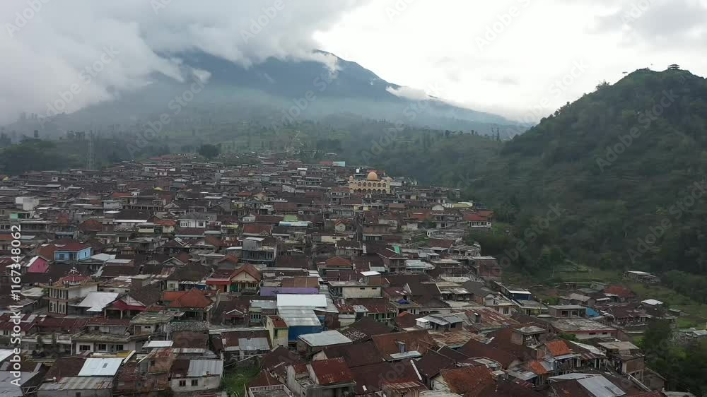 Aerial video of Magelang City Java, Indonesia, Aerial video of Magelang City Java, Indonesia,