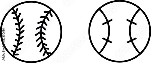 "Classic Baseball Icon for Sports, Athletics, and Game-Themed Designs"