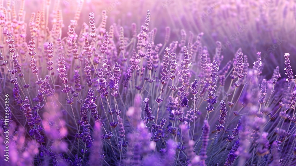 Naklejka premium lavender seamless pattern wallpaper