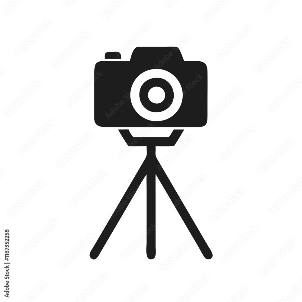 Camera icon on tripod Camera icon on tripod