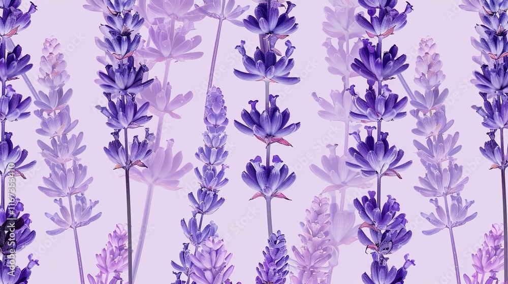 Fototapeta premium lavender seamless pattern wallpaper