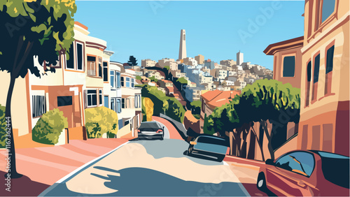 Lombard Street- The Crooked Street of San Francisco.eps