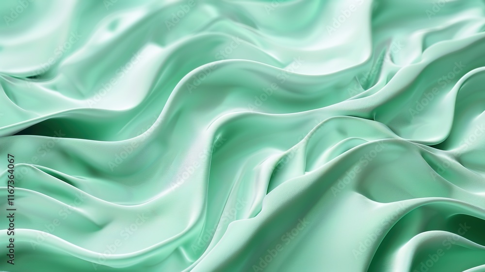 Fototapeta premium mint green seamless pattern wallpaper