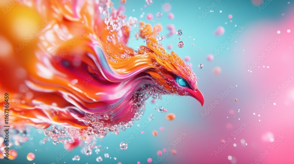 A stunning representation of a phoenix rising through vibrant colors and swirling motion, evoking powerful symbols of rebirth and creative energy. A stunning representation of a phoenix rising through vibrant colors and swirling motion, evoking powerful symbols of rebirth and creative energy.