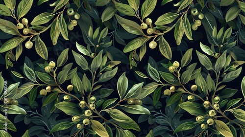 olive seamless pattern wallpaper