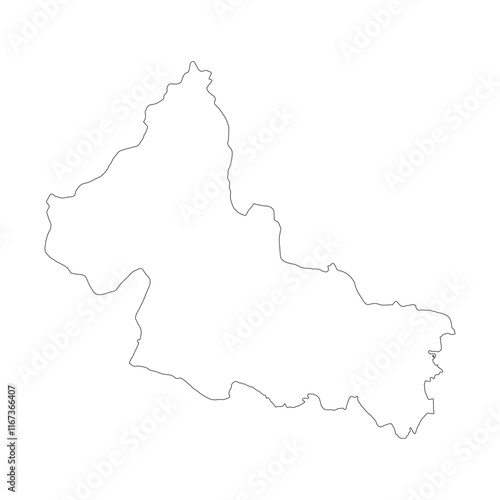 San Luis Potosi state blank outline map