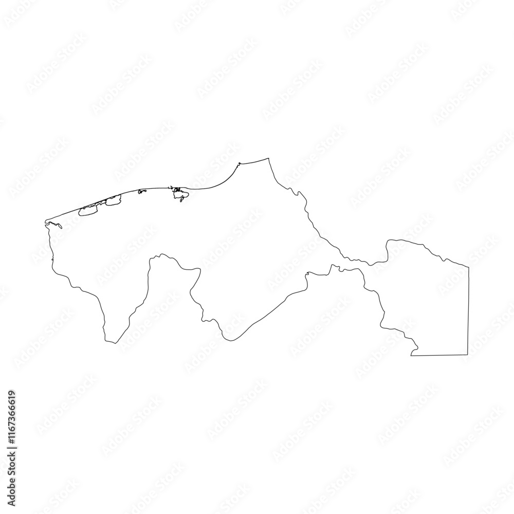 Tabasco state blank outline map Tabasco state blank outline map