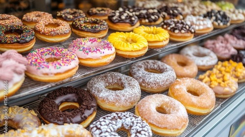 Wallpaper Mural Colorful Pastries in Natural Outdoor Lighting Torontodigital.ca