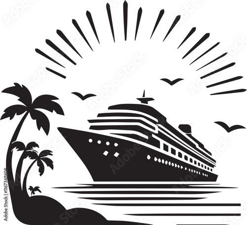 ship in the sea