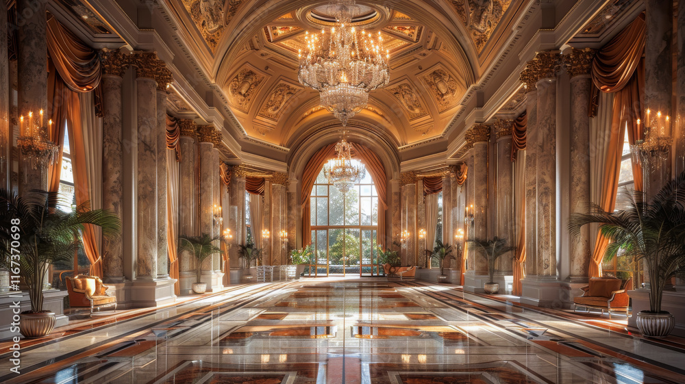 Fototapeta premium Exquisite Showpieces of a Grand Ballroom