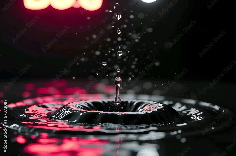 View of water drop View of water drop