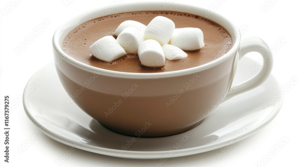 Hot Chocolate Drink with Marshmallows in a Mug Hot Chocolate Drink with Marshmallows in a Mug