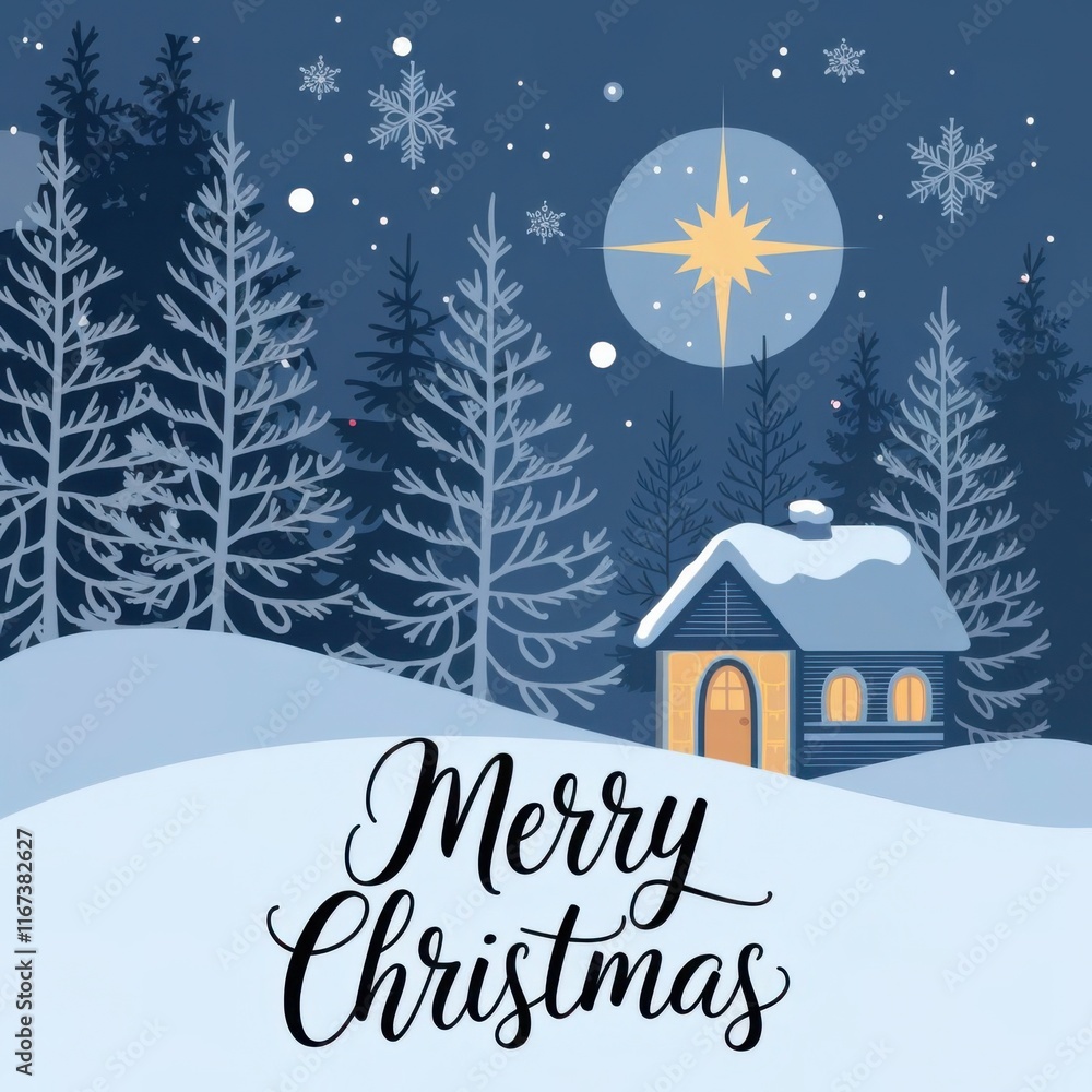 Fototapeta premium Christmas card. Generative AI.