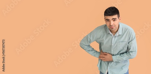 Young man with appendicitis...