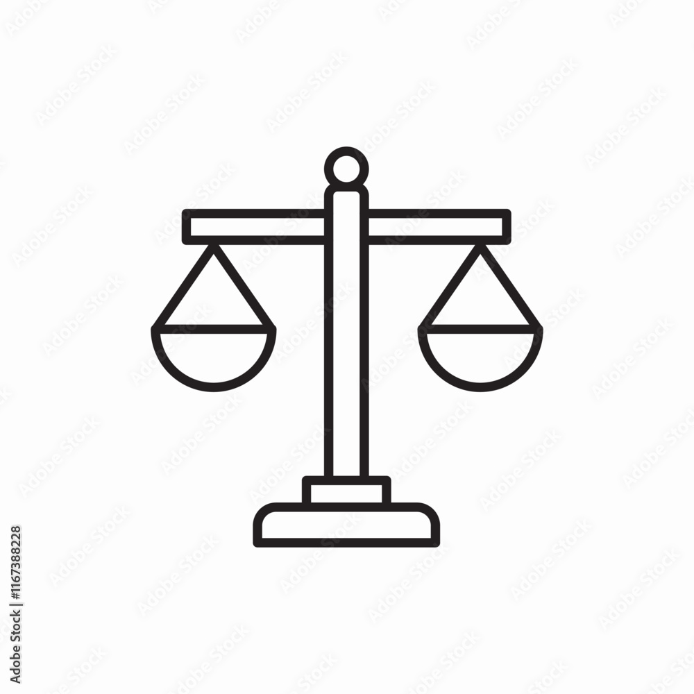 justice balance law scale icon vector sign
justice balance law scale icon vector sign