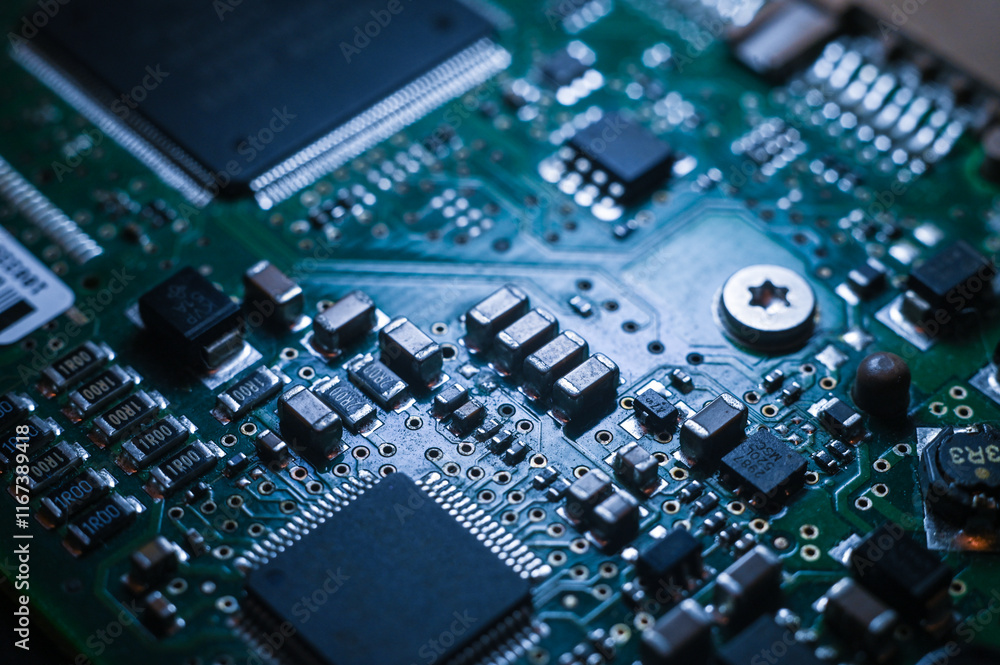 electronic boards with microcircuits