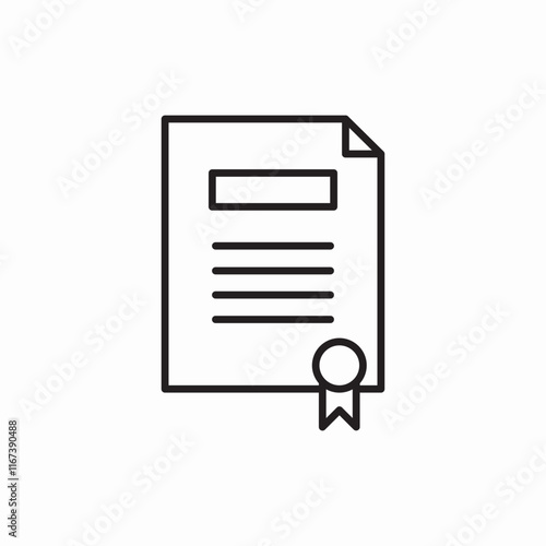 document contract agreement legal icon vector sign
