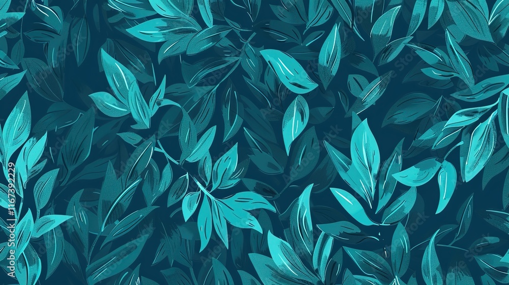 Fototapeta premium aqua marine seamless pattern wallpaper
