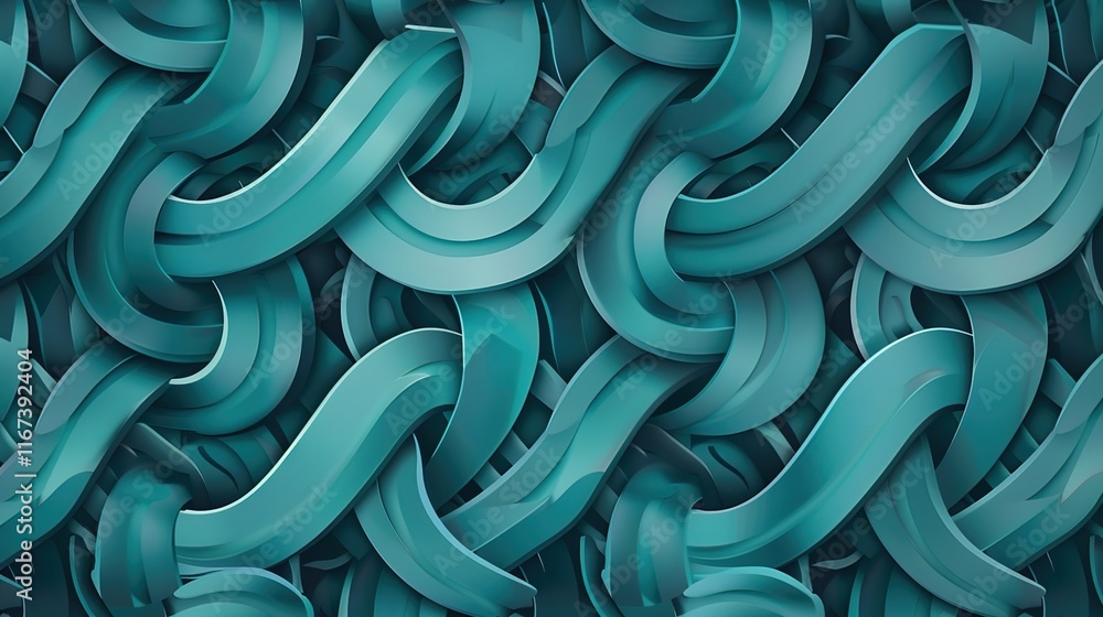 Fototapeta premium aqua marine seamless pattern wallpaper