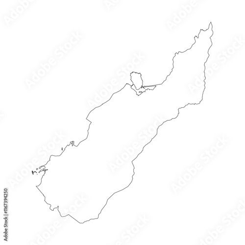 Nelson blank outline map photo