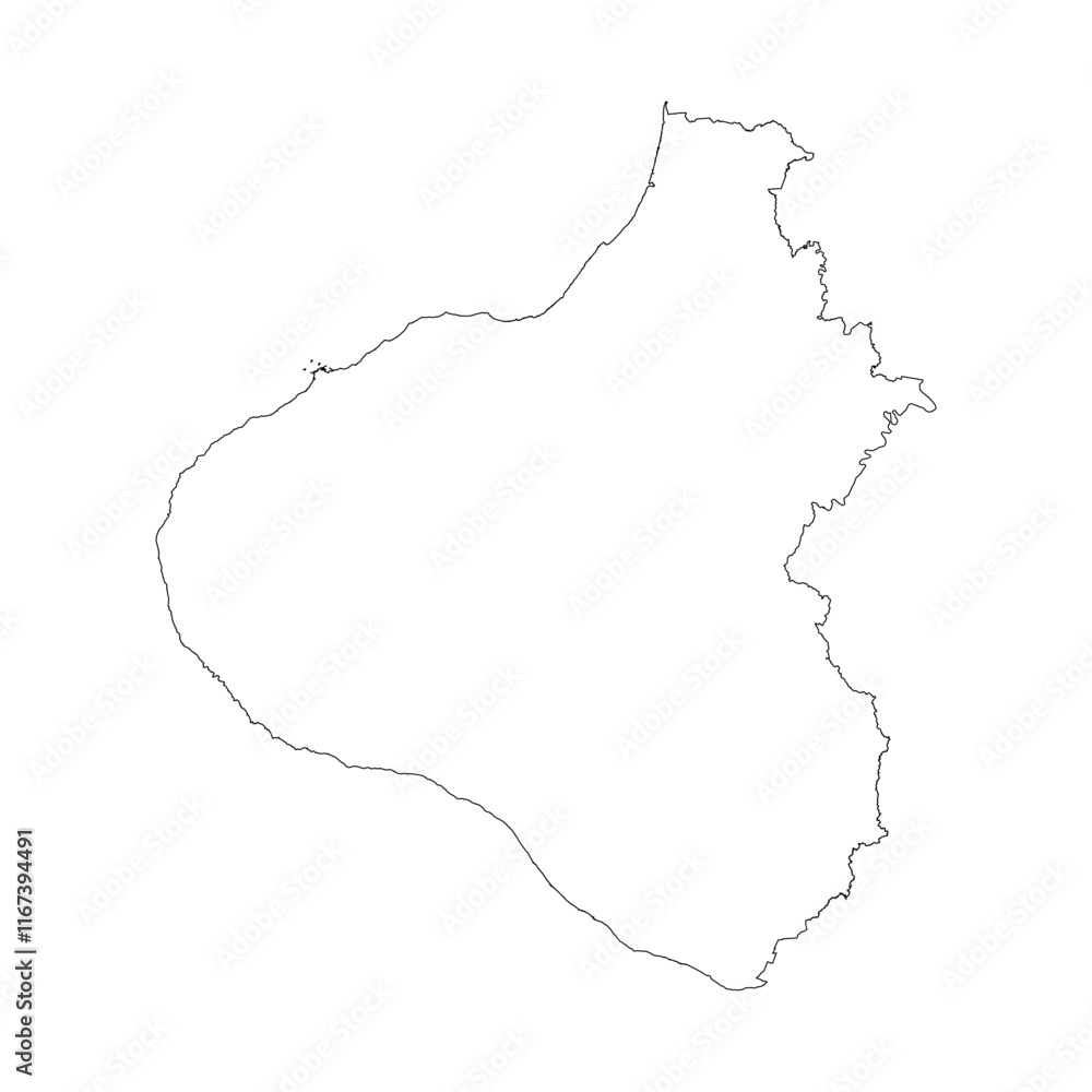 Taranaki blank outline map Taranaki blank outline map