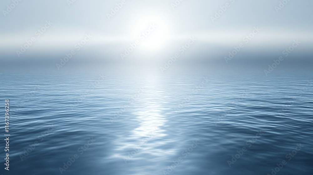 Obraz premium Serene Waters Reflecting Soft Light Above