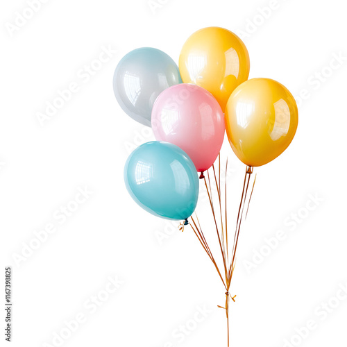 balloons isolated on white